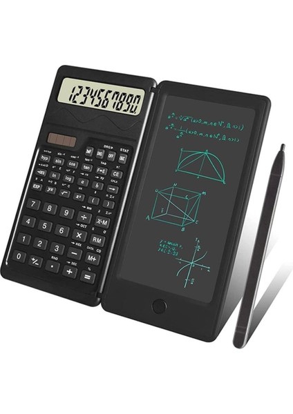 Silinebilir LCD Yazı Tabletli,kalemli Katlanabilir Bilimsel Hesap Makinesi