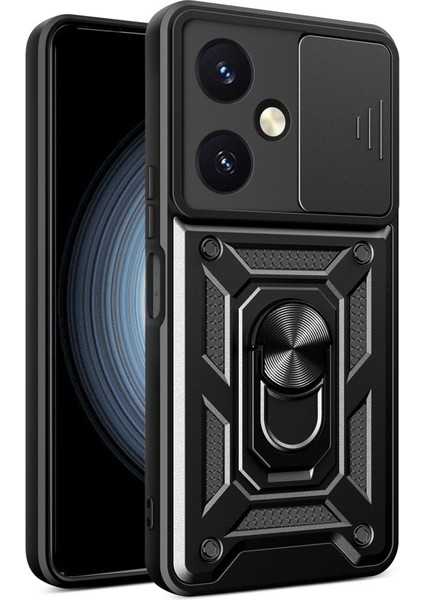 Vivo Y27 Kılıf Pars Lens Yüzüklü Silikon