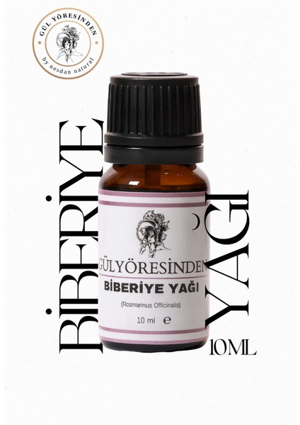 %100 Saf Doğal Biberiye Yağı 10 ml – Saç Dökülmesine Karşı, Cilt ve Aromaterapi Kullanımı Için