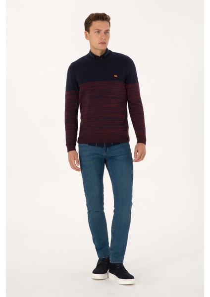 Erkek Lacivert Kazak /triko 50314970-VR033 fırsatları