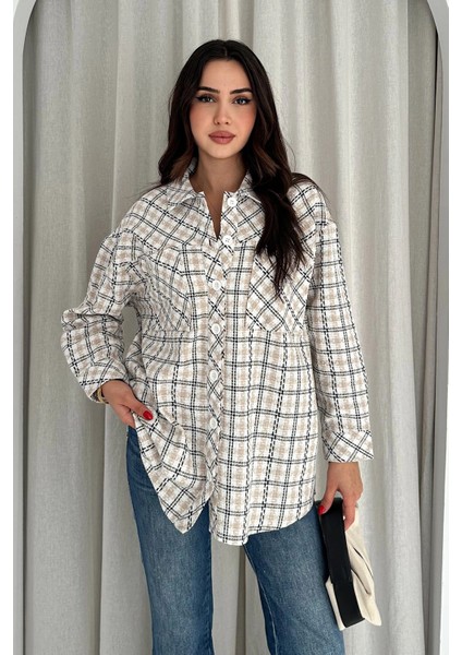 Oduncu Gömlek Krem modelleri