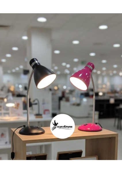 Metal Esnek Boyunlu Masa Lambası – Çalışma / Öğrenci / Okuma Lambası