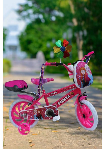 15 Jant Kız Çocuk Bisikleti LED IŞIKLI ÇANTALI PÜSKÜLLÜ 2025 Yeni Sezon