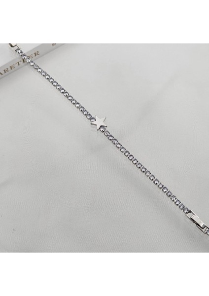 Paslanmaz Yıldızlı Su Yolu Şık Bileklik