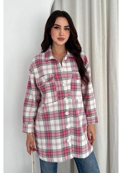 Uzun Oduncu Gömlek Pembe modelleri