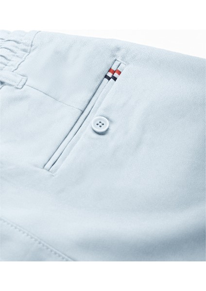 Erkek Buz Mavisi Esnek Kumaş Slim Fit Beli Lastikli Günlük Spor Pantolon 2601070 indirimleri