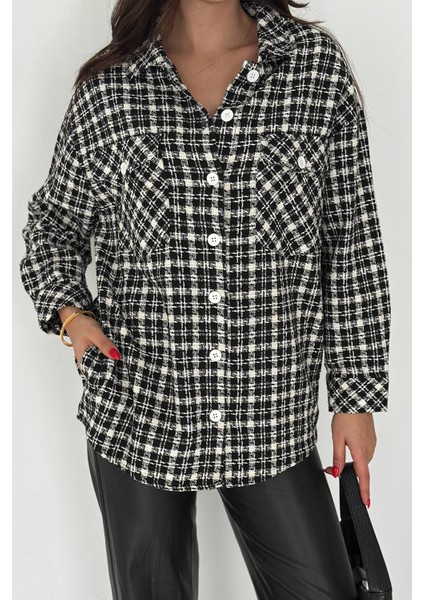 Çift Cepli Oduncu Gömlek Siyah fırsatları