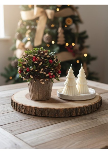 Eloise Plastik Çiçekli Vazo 21CM modelleri