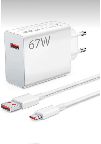 Xiaomi Redmi Note 12 Pro 5g Uyumlu 67 Watt Hızlı Şarj Adaptörü