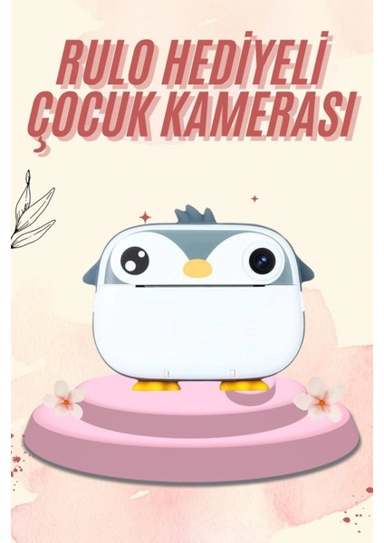 Dijital Hd Video Kamera Çocuk Fotoğraf Makinesi Anlık Termal Rulo