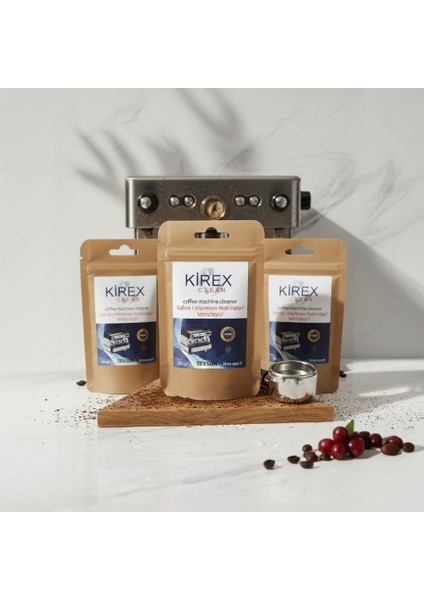 Kahve Espresso Makinaları Kahve Kalıntıları ve Yağ Temizleyici Toz 4 Kullanım 100G Doğal