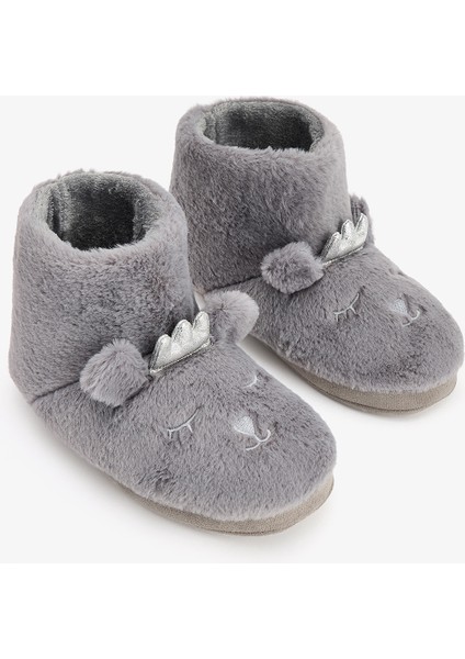 Gri Hayvan Nakışlı Softy Ev Botu fiyatları