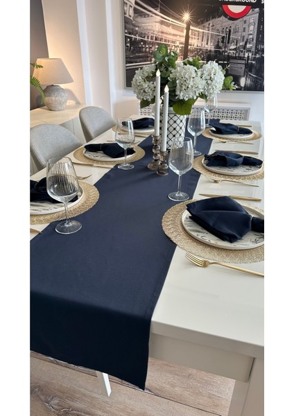 Pamuklu Leke Tutmaz Dertsiz Lacivert Runner (Peçete Dahil Değildir) fiyatları