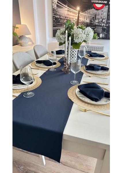 Pamuklu Leke Tutmaz Dertsiz Lacivert Runner (Peçete Dahil Değildir) fırsatları