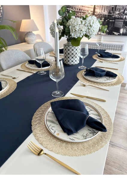 Pamuklu Leke Tutmaz Dertsiz Lacivert Runner (Peçete Dahil Değildir) indirimleri