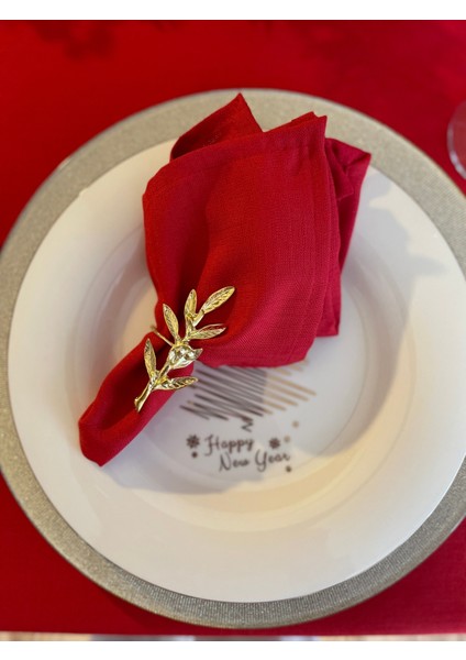 6 Adet Keten Dokulu Kırmızı Peçete Kumaş Peçete fiyatları