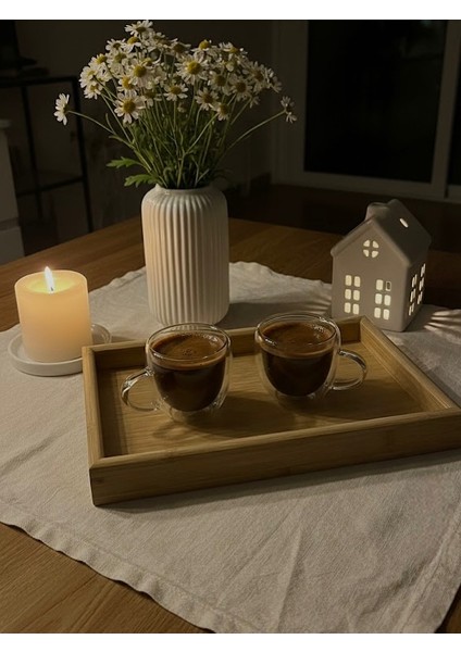 Bambu 2'li Dikdörtgen Tepsi / Sunum Tepsisi fiyatları