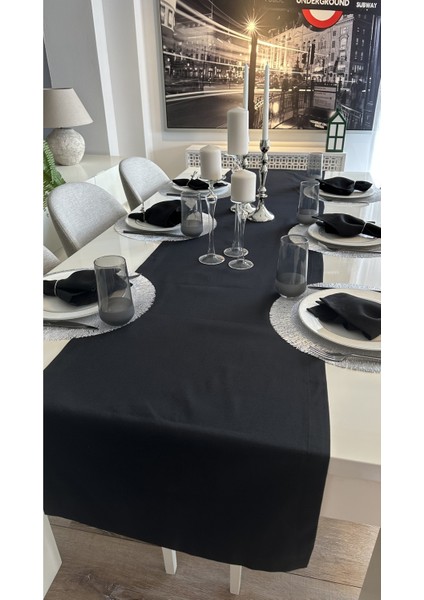 Pamuklu Leke Tutmaz Siyah Runner 1 Ad (Peçetesiz) fiyatları