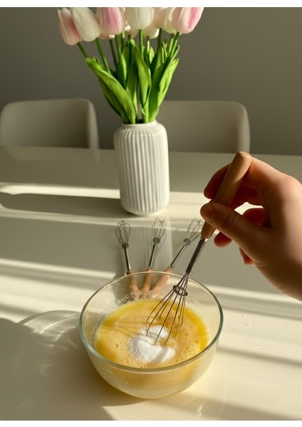 Bambu Saplı Mini Çırpıcı