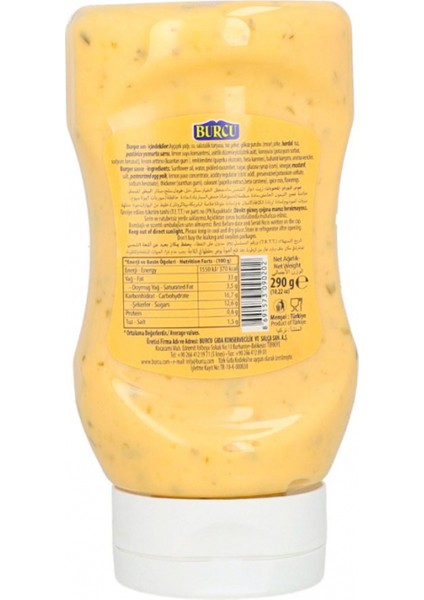 Burger Sos 290 gr modelleri
