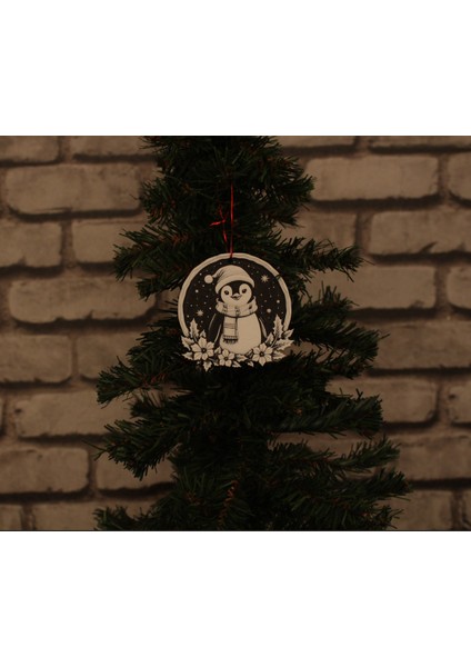 Noel Temalı 5’li Asmalı Ağaç Süsü Seti 🎄 – Baykuş, Penguen, Geyik ve Tatil Figürleri modelleri