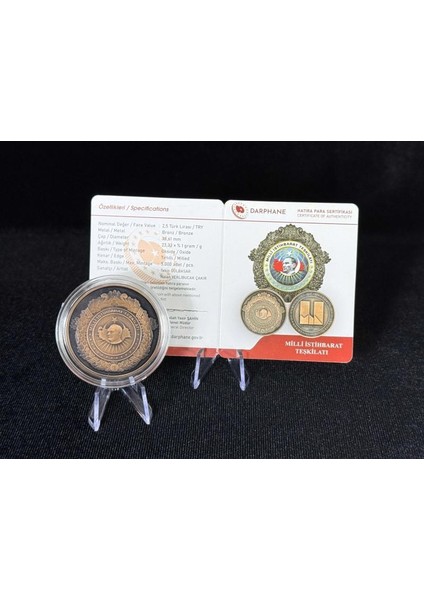 Mit Milli Istihbarat Teşkilatı – Bronz Hatıra Sikkesi