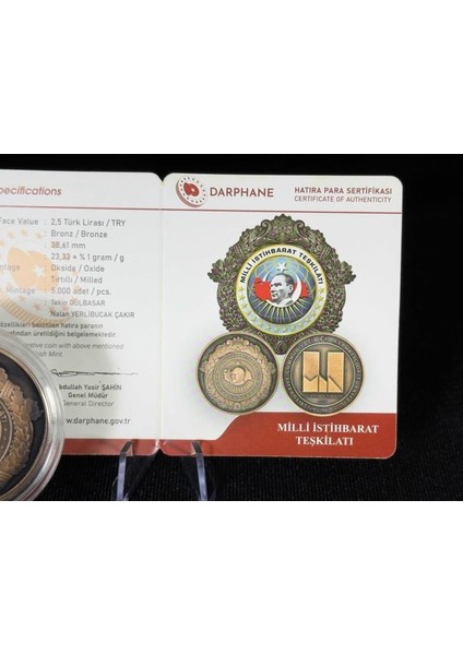 Mit Milli Istihbarat Teşkilatı – Bronz Hatıra Sikkesi indirimleri