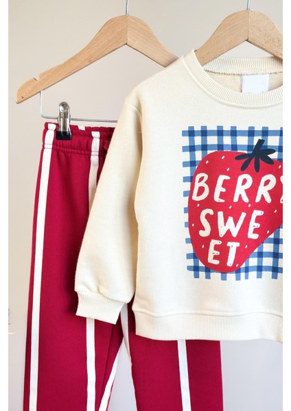 Kız Çocuk Baskılı 3 Iplik Pamuklu Kumaş Alt Üst Takım fiyatları