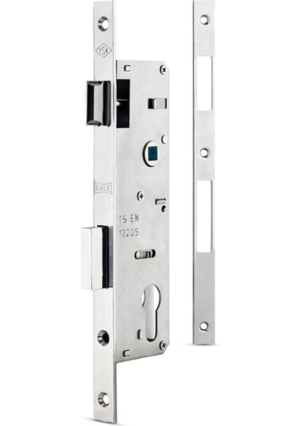 153 P Kale Silindirli Gömme Kilit (Dar Tip), Pvc Kapılar Için (Seçenekli)