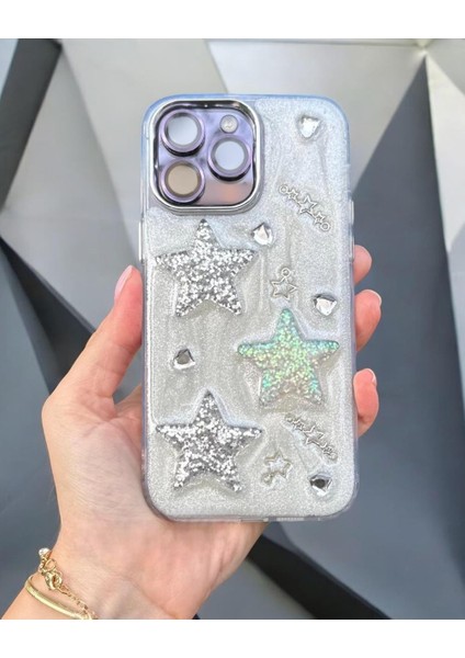 Iphone Uyumlu Simli Elegant Kılıf