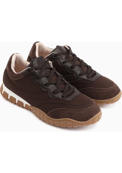 Leen Kahve Paraşüt Kumaşlı Kadın Sneakers modelleri