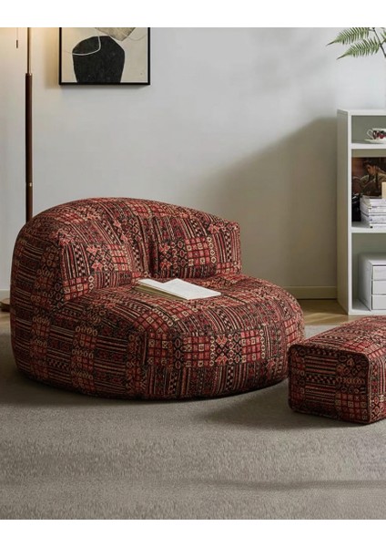 Vintage Turkish Mila Puff Vintage Armut Koltuk