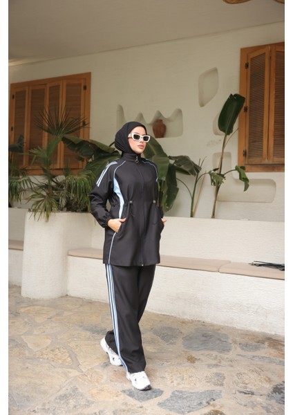 Tesettür Eşofman Takımı Fermuarlı Alt Üst Eşofman Takımı 520