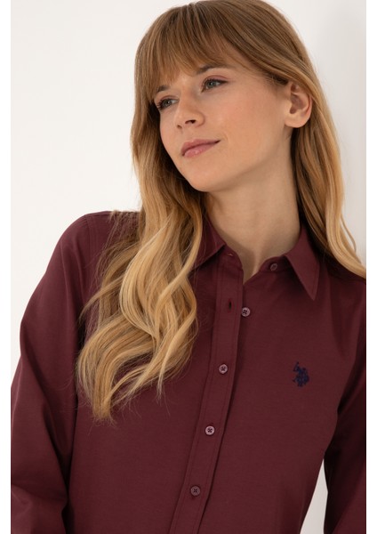 Kadın Plum Gömlek Basic 50316711-VR177 fiyatları