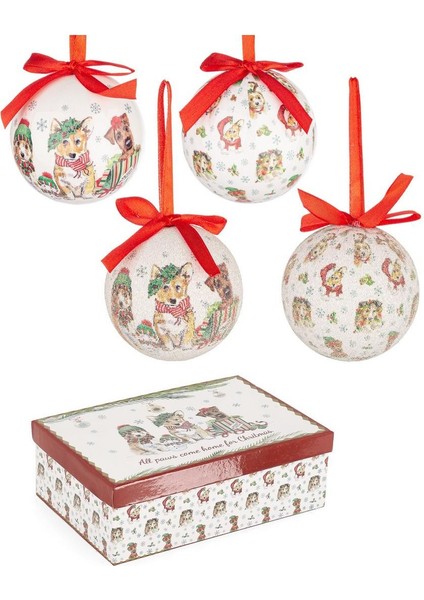 Adam Yılbaşı Ağaç Süsü 6 Adet 7,5cm