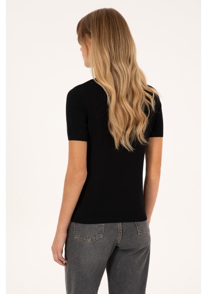 Kadın Siyah Kazak /triko 50314835-VR046 indirimleri