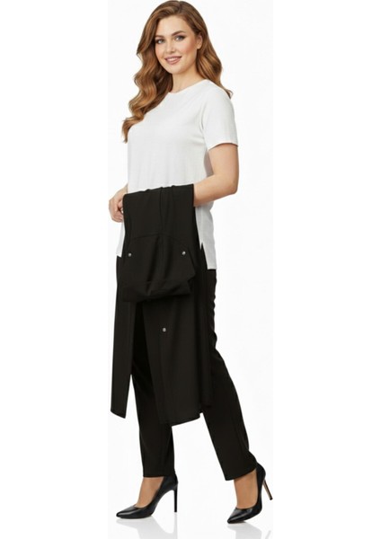 Kadın Taşlı Bluz Pantolon Tunik 3 Lü Takım BGL-ST04733 indirimleri