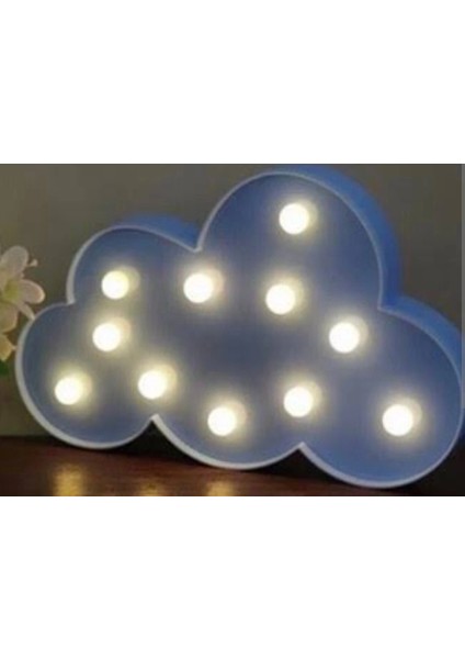 LED Işık Beyaz Bulut Gece Lambası