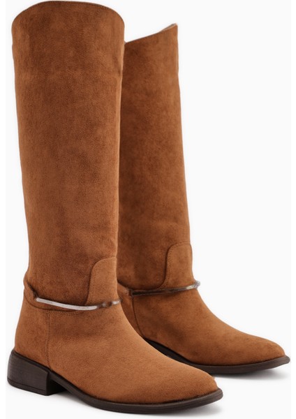 Zeina Taba Süet Tokalı Kadın Çizme modelleri