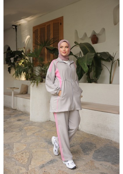 Tesettür Eşofman Takımı Fermuarlı Alt Üst Eşofman Takımı 520 modelleri