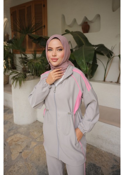 Tesettür Eşofman Takımı Fermuarlı Alt Üst Eşofman Takımı 520 fırsatları