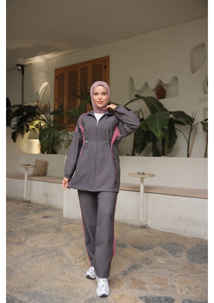 Tesettür Eşofman Takımı Fermuarlı Alt Üst Eşofman Takımı 520 modelleri