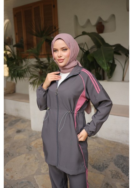 Tesettür Eşofman Takımı Fermuarlı Alt Üst Eşofman Takımı 520 fırsatları