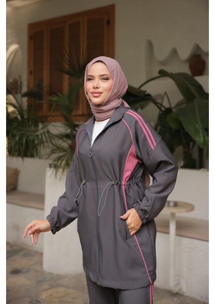Tesettür Eşofman Takımı Fermuarlı Alt Üst Eşofman Takımı 520 indirimleri