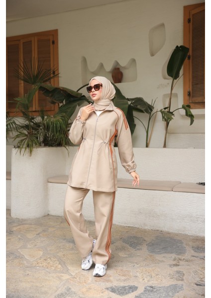 Tesettür Eşofman Takımı Fermuarlı Alt Üst Eşofman Takımı 520 fiyatları