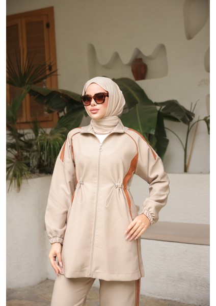 Tesettür Eşofman Takımı Fermuarlı Alt Üst Eşofman Takımı 520 fırsatları