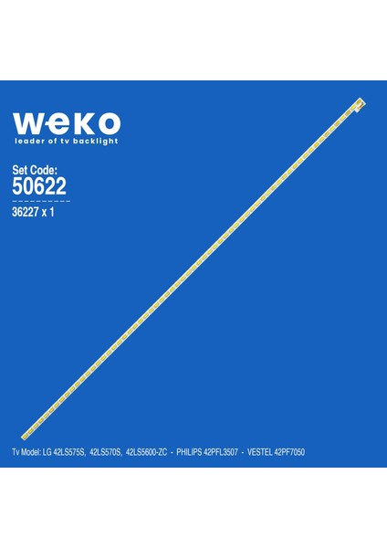 WKSET-5622 36227X1 LG INNOTEK 42INCH 7030PKG 64EA REV0.2_78312 1 ADET LED BAR