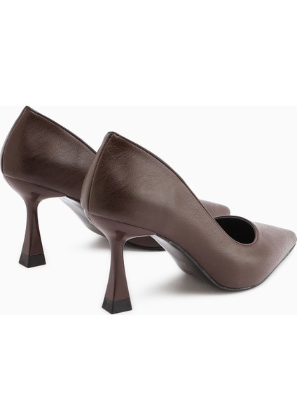 Celestine Kahve Kırışık Sivri Burunlu Stiletto indirimleri