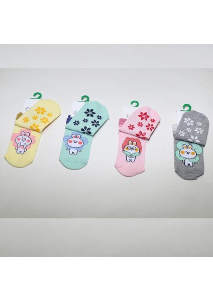 Kız Bebek Aforen Desen Patik Çorap (6 Adet)