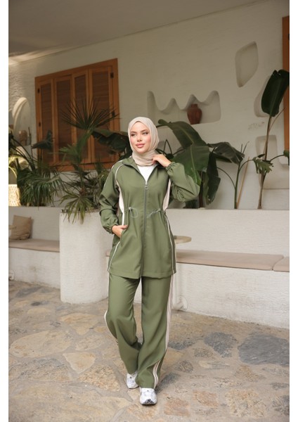Tesettür Eşofman Takımı Fermuarlı Alt Üst Eşofman Takımı 520 modelleri